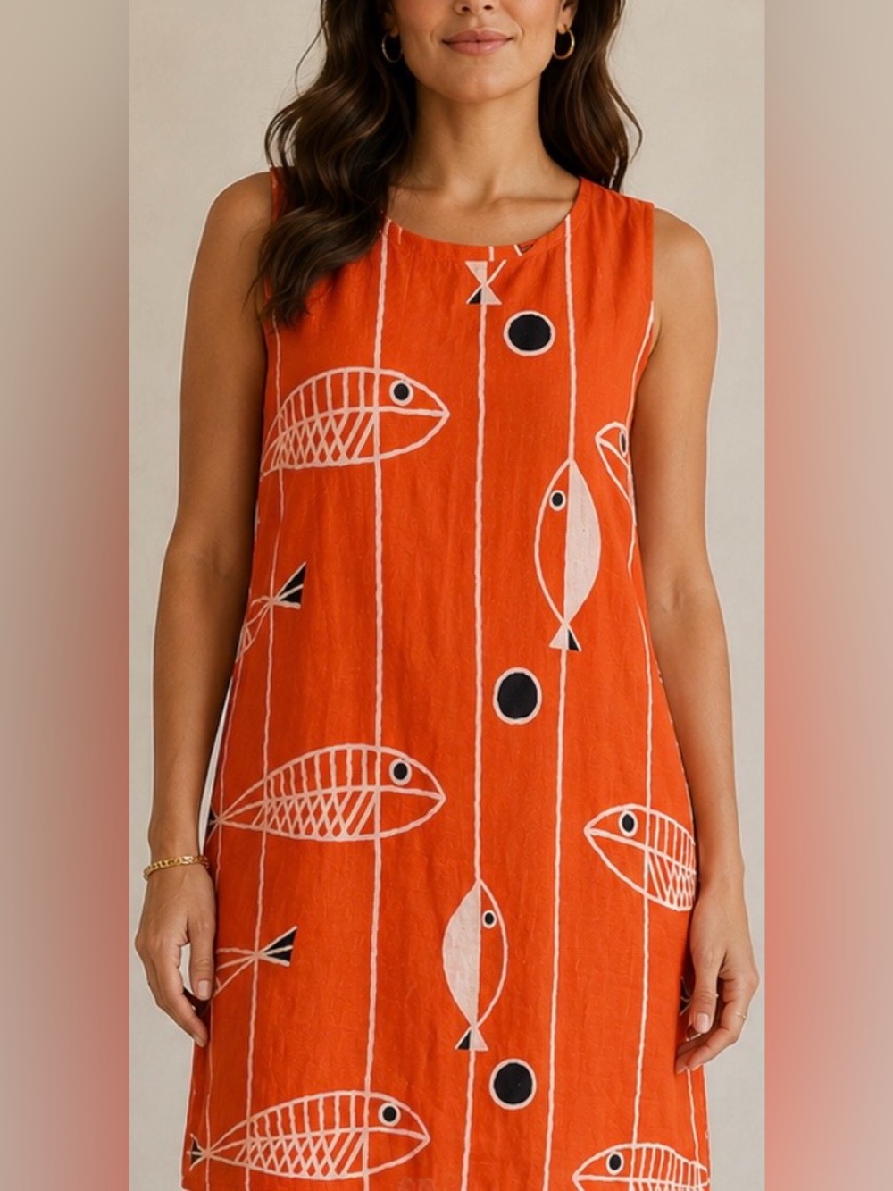 Beyond Capri Comfortable & Stylish Orange Dress